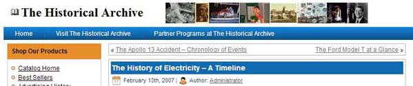 TheHistoryofElectricityATimeline