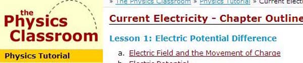 ThePhysicsClassroomCurrentElectricity