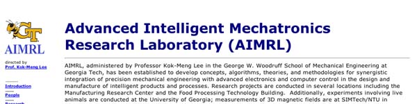 AdvancedIntelligentMechatronicsResearchLaboratoryAIMRL