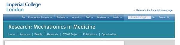 ImperialCollegeLondonMechatronicsinMedicine