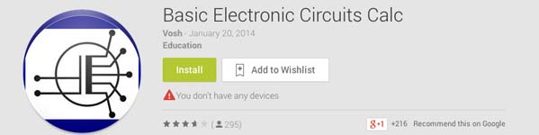 Basic Electronic Circuits Calc