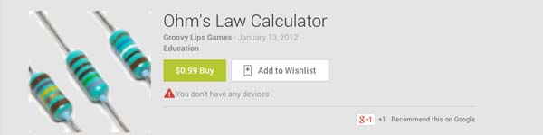 Ohm's Law Calculator